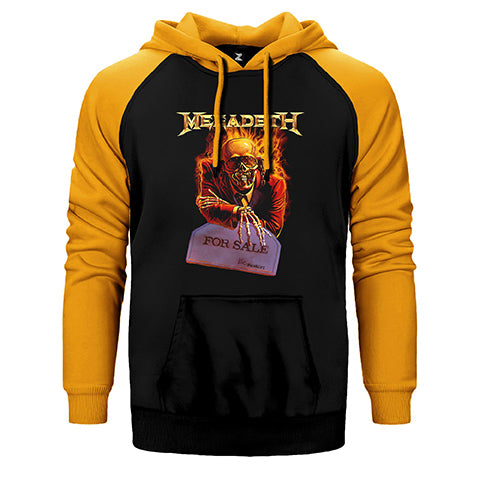 Megadeth For Sale Çift Renk Reglan Kol Sweatshirt / Hoodie
