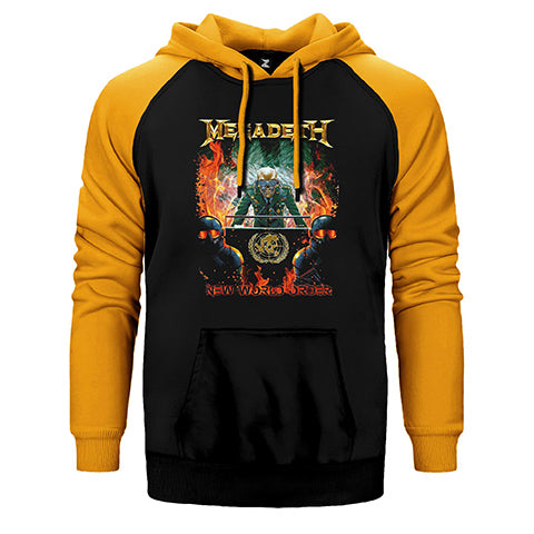 Megadeth New Order World Çift Renk Reglan Kol Sweatshirt / Hoodie