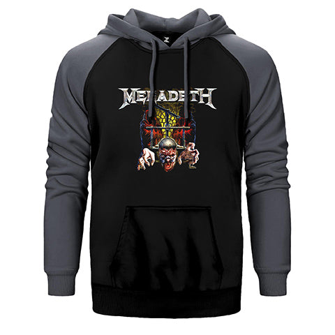 Megadeth Puppet Çift Renk Reglan Kol Sweatshirt / Hoodie