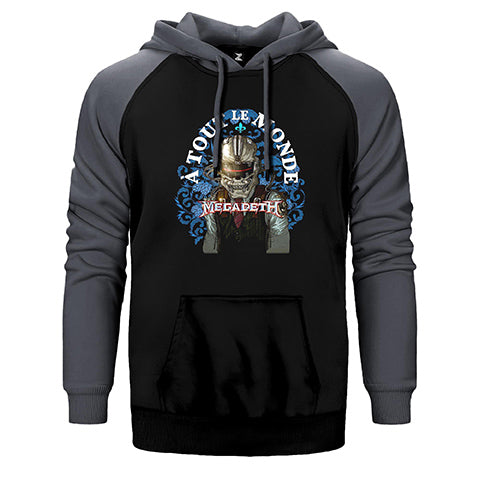 Megadeth A Tout Le Monde Çift Renk Reglan Kol Sweatshirt / Hoodie