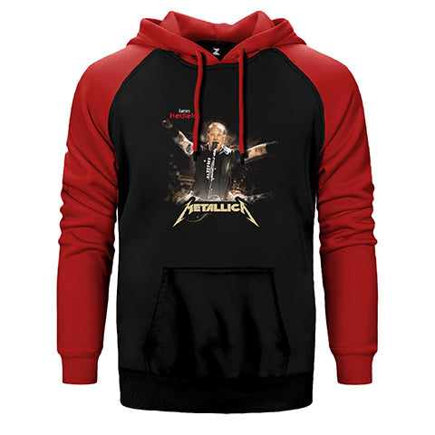 Metallica James Concert Çift Renk Reglan Kol Sweatshirt / Hoodie