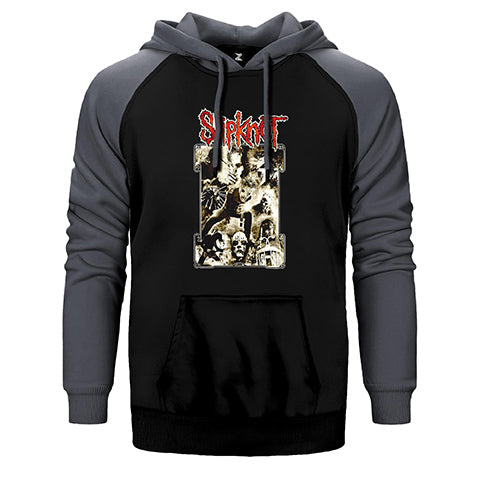 Slipknot Çift Renk Reglan Kol Sweatshirt / Hoodie