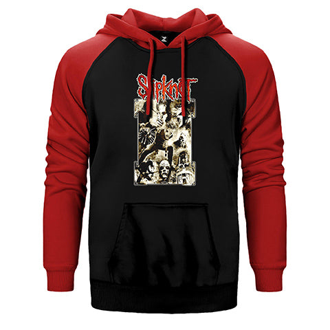 Slipknot Çift Renk Reglan Kol Sweatshirt / Hoodie