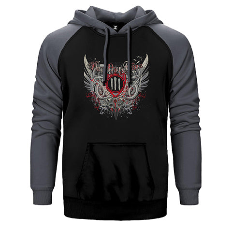 Three Days Grace Çift Renk Reglan Kol Sweatshirt / Hoodie