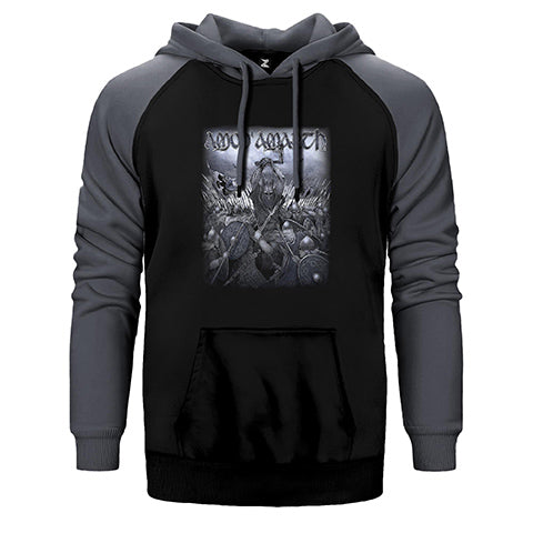 Amon Amarth Vikings War Çift Renk Reglan Kol Sweatshirt / Hoodie