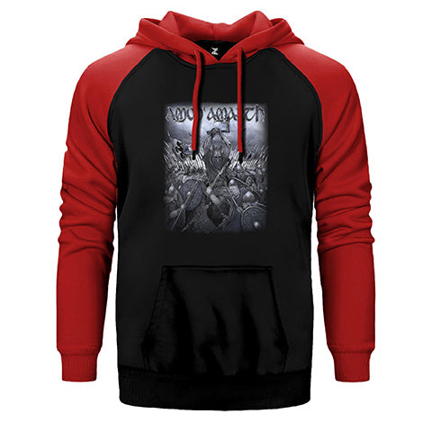 Amon Amarth Vikings War Çift Renk Reglan Kol Sweatshirt / Hoodie