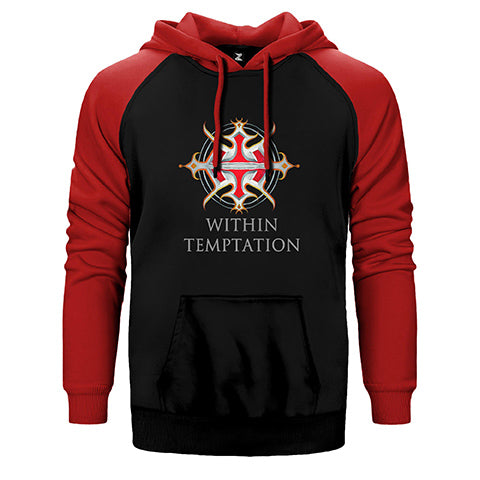 Within Temptation Logo Çift Renk Reglan Kol Sweatshirt / Hoodie