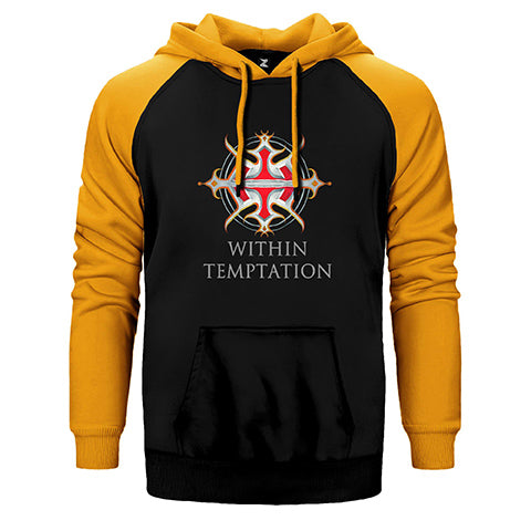 Within Temptation Logo Çift Renk Reglan Kol Sweatshirt / Hoodie