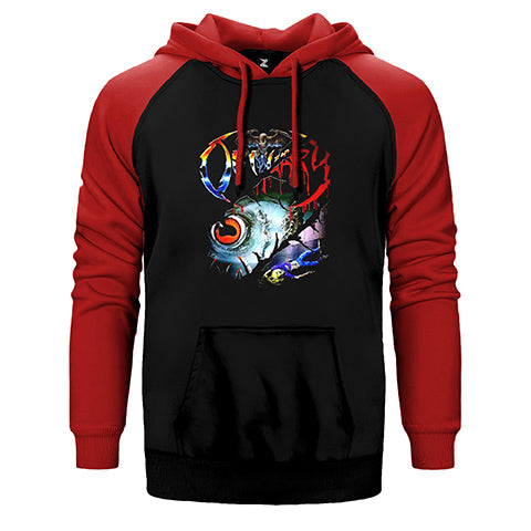 Obituary Cover Çift Renk Reglan Kol Sweatshirt / Hoodie
