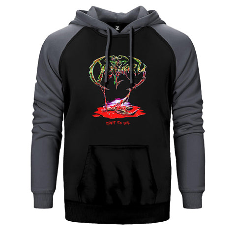 Obituary Life To Die Çift Renk Reglan Kol Sweatshirt / Hoodie