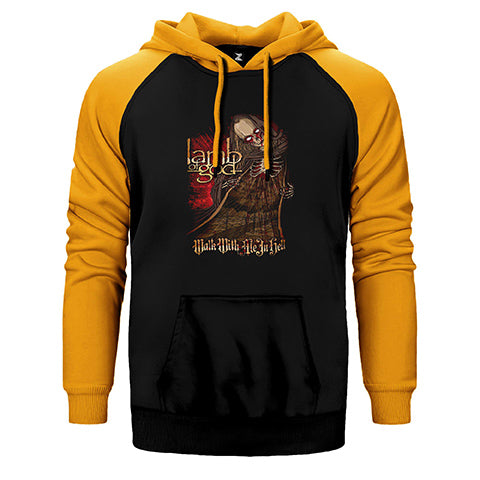 Lamb Of God Çift Renk Reglan Kol Sweatshirt / Hoodie