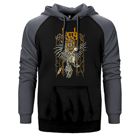 Lamb Of God 4 Papat Çift Renk Reglan Kol Sweatshirt / Hoodie