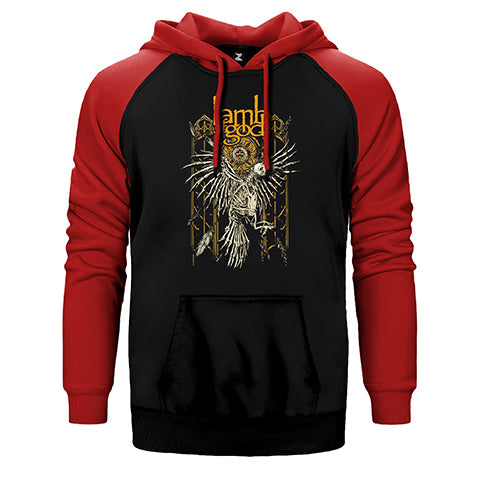 Lamb Of God 4 Papat Çift Renk Reglan Kol Sweatshirt / Hoodie