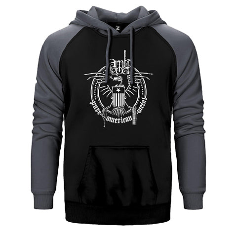 Lamb Of God American Çift Renk Reglan Kol Sweatshirt / Hoodie