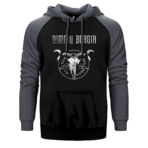 Dimmu Borgir Graphic Çift Renk Reglan Kol Sweatshirt / Hoodie