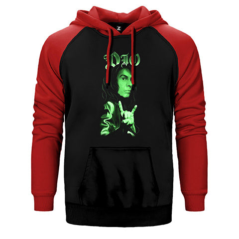Dio Face Çift Renk Reglan Kol Sweatshirt / Hoodie