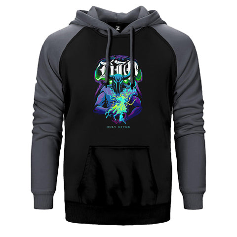 Dio Holy Diver Çift Renk Reglan Kol Sweatshirt / Hoodie