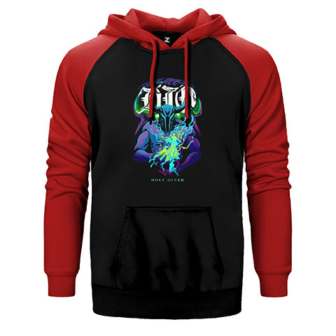 Dio Holy Diver Çift Renk Reglan Kol Sweatshirt / Hoodie