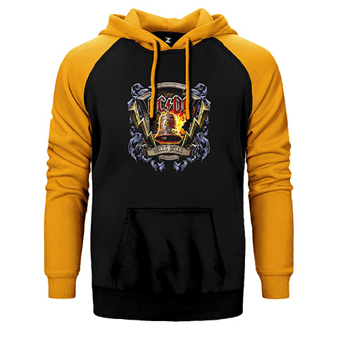 AC DC Hells Bells 2 Çift Renk Reglan Kol Sweatshirt / Hoodie