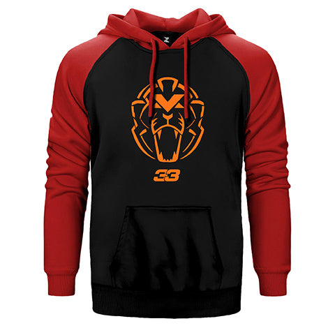 F1 Max Logo Çift Renk Reglan Kol Sweatshirt / Hoodie