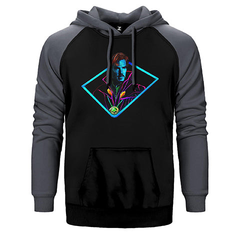 Dr. Strange Arcade Çift Renk Reglan Kol Sweatshirt / Hoodie