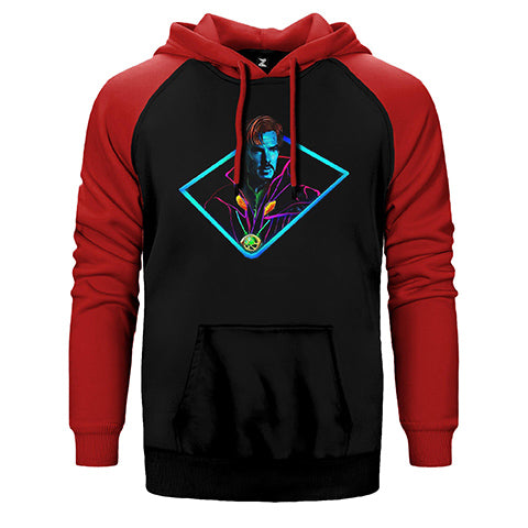 Dr. Strange Arcade Çift Renk Reglan Kol Sweatshirt / Hoodie