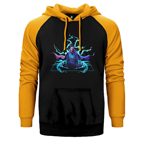 Dr. Strange Power Çift Renk Reglan Kol Sweatshirt / Hoodie