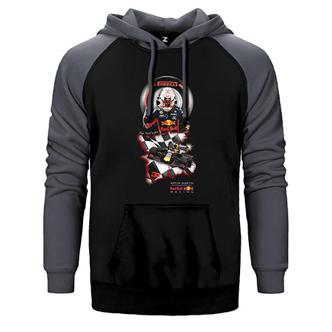 F1 Max Verstappen Pirelli Çift Renk Reglan Kol Sweatshirt / Hoodie