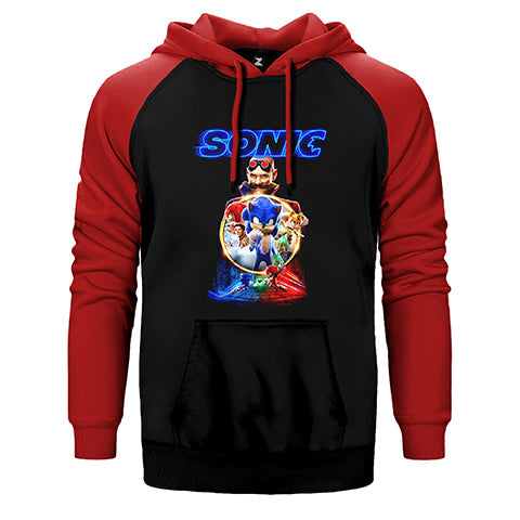 Sonic 2 Çift Renk Reglan Kol Sweatshirt / Hoodie