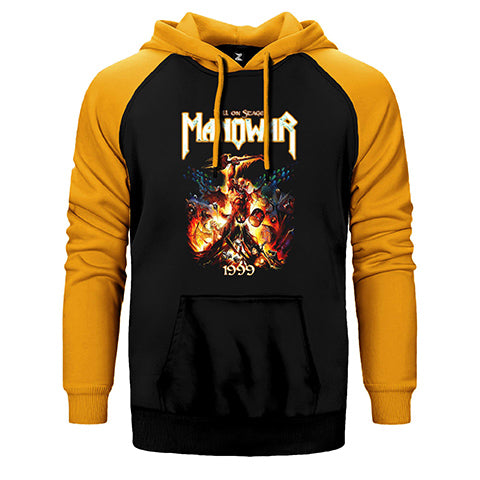 Manowar Hell On Earth Çift Renk Reglan Kol Sweatshirt / Hoodie