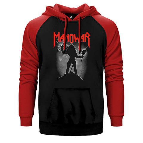 Manowar Shadow Çift Renk Reglan Kol Sweatshirt / Hoodie