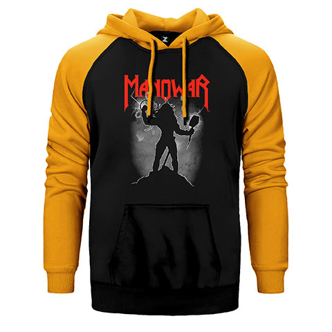 Manowar Shadow Çift Renk Reglan Kol Sweatshirt / Hoodie