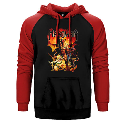 Manowar Hoev Çift Renk Reglan Kol Sweatshirt / Hoodie