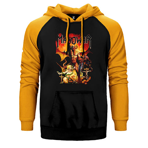 Manowar Hoev Çift Renk Reglan Kol Sweatshirt / Hoodie