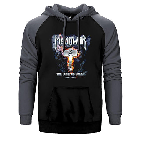 Manowar The Lord of Steel Çift Renk Reglan Kol Sweatshirt / Hoodie