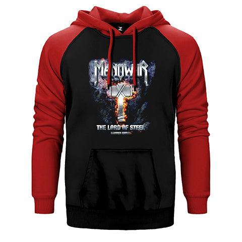 Manowar The Lord of Steel Çift Renk Reglan Kol Sweatshirt / Hoodie