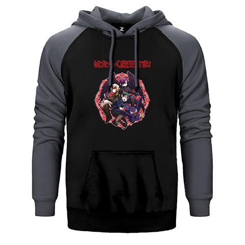 Hataraku Maou Sama Çift Renk Reglan Kol Sweatshirt / Hoodie