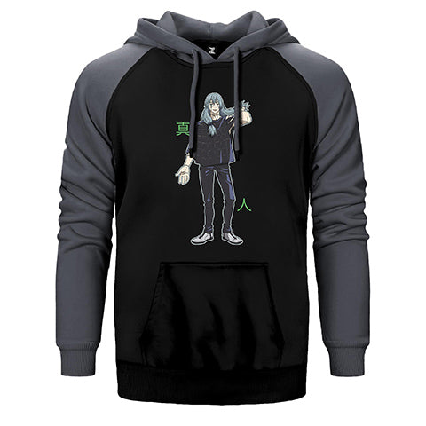 Jajutsu Kaisen Mahito Çift Renk Reglan Kol Sweatshirt / Hoodie