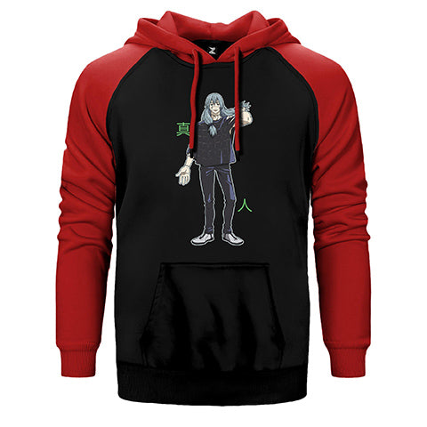 Jajutsu Kaisen Mahito Çift Renk Reglan Kol Sweatshirt / Hoodie