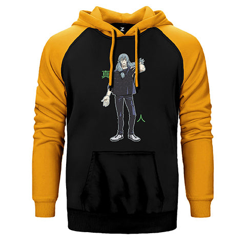 Jajutsu Kaisen Mahito Çift Renk Reglan Kol Sweatshirt / Hoodie