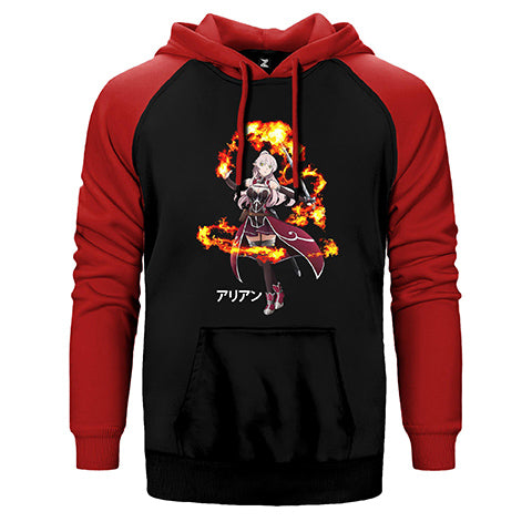 Gaikotsu Kishi Sama Ariane Glenys Maple Çift Renk Reglan Kol Sweatshirt / Hoodie
