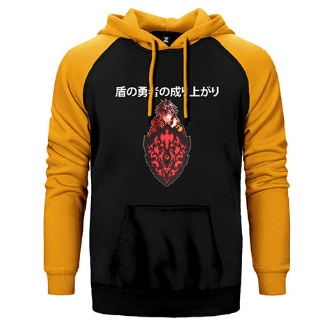 Tate No Yusha Naofumi Iwatani Çift Renk Reglan Kol Sweatshirt / Hoodie