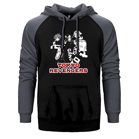 Tokyo Revengers Characters Çift Renk Reglan Kol Sweatshirt / Hoodie