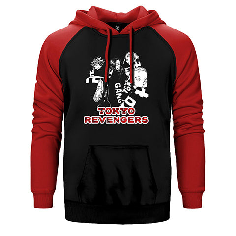 Tokyo Revengers Characters Çift Renk Reglan Kol Sweatshirt / Hoodie