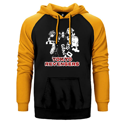 Tokyo Revengers Characters Çift Renk Reglan Kol Sweatshirt / Hoodie