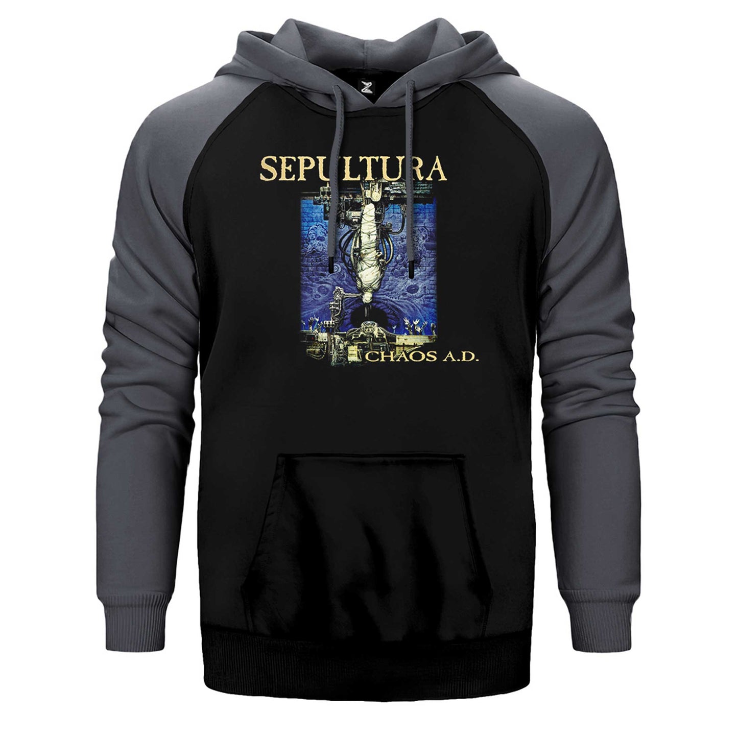 Sepultura Chaos A.D. Çift Renk Reglan Kol Sweatshirt / Hoodie