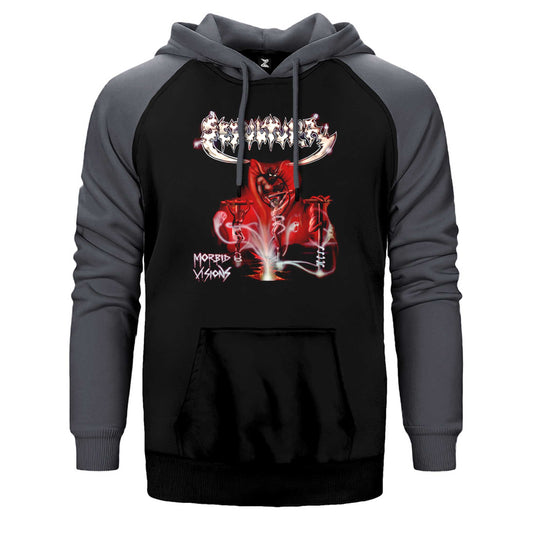 Sepultura Morbid Visions Çift Renk Reglan Kol Sweatshirt / Hoodie