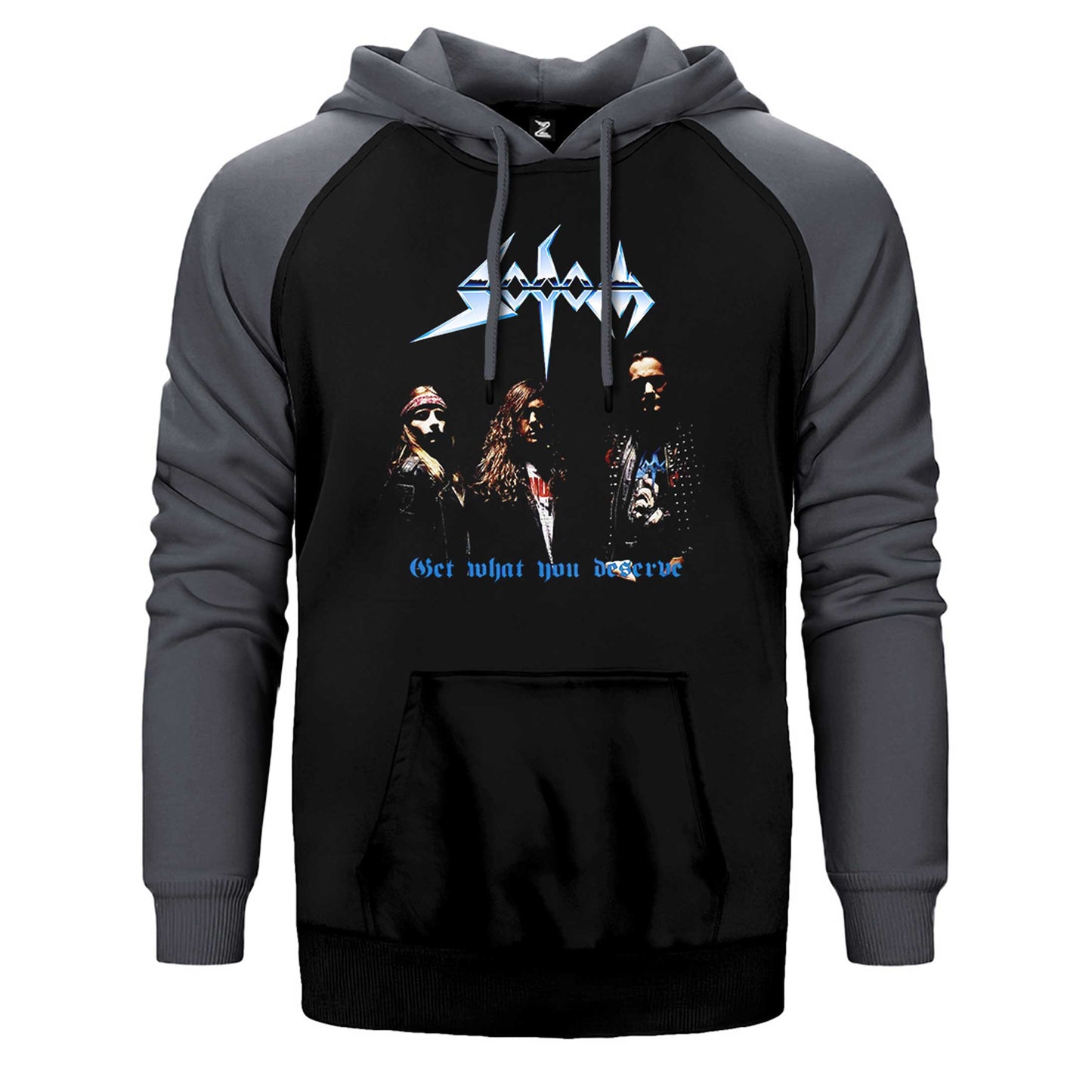 Sodom Get What You Deserve Çift Renk Reglan Kol Sweatshirt / Hoodie