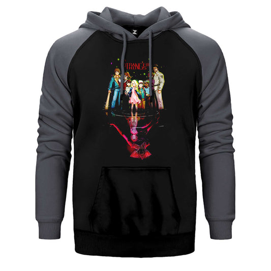 Stranger Things Team Çift Renk Reglan Kol Sweatshirt / Hoodie