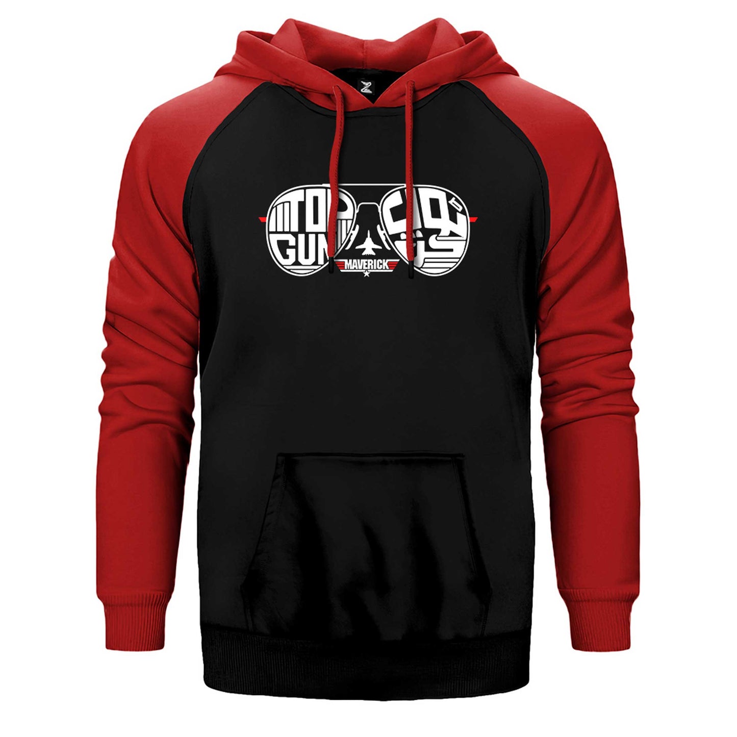 Top Gun Maverick Glasses Çift Renk Reglan Kol Sweatshirt / Hoodie
